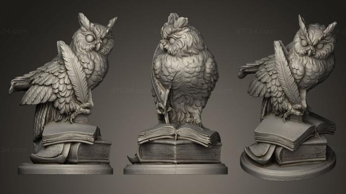 Bird figurines (Chocolate Owl, STKB_0085) 3D models for cnc